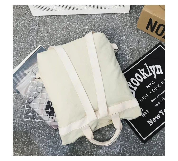 High Capacity Solid Color Backpack for Women & Teens | Travel & School Bag