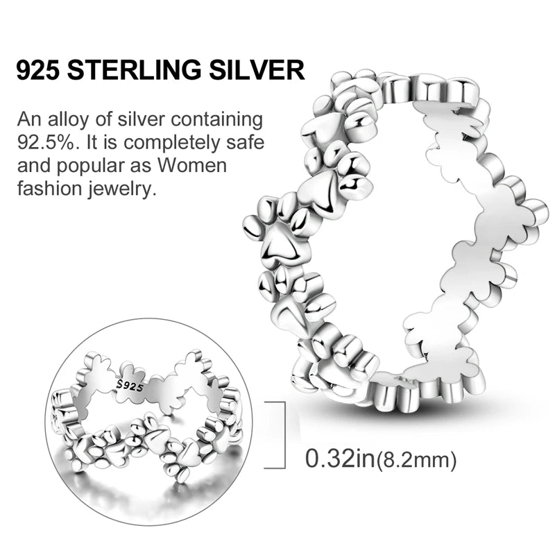 Elegant 925 Sterling Silver Infinite Love Ring | Luxury Wedding Jewelry