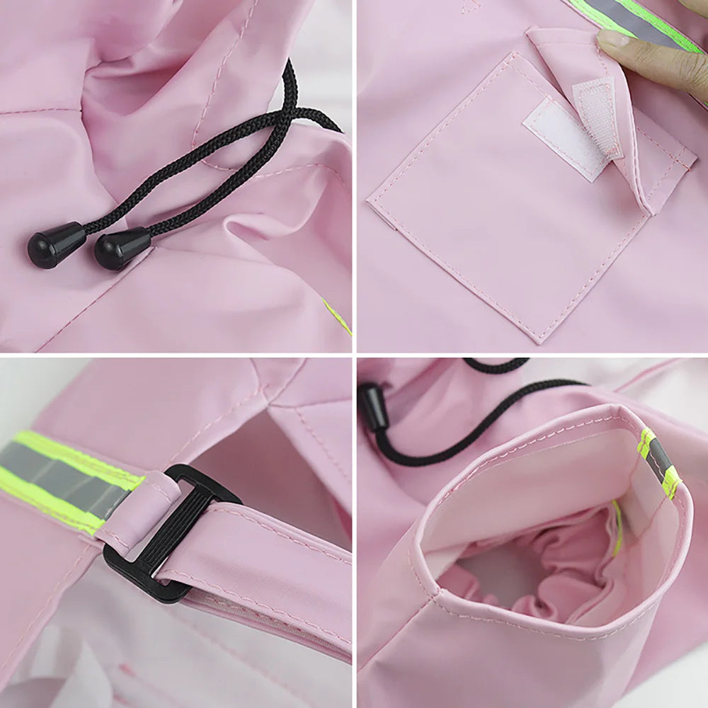 Large Dog Raincoat | Waterproof Reflective Cloak for Pets