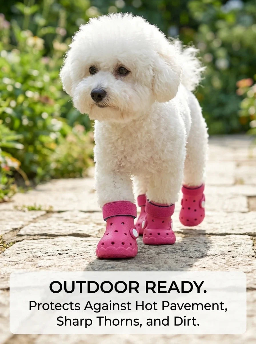 Breathable Dog Sandals for Summer | Soft Sole Outdoor Clogs