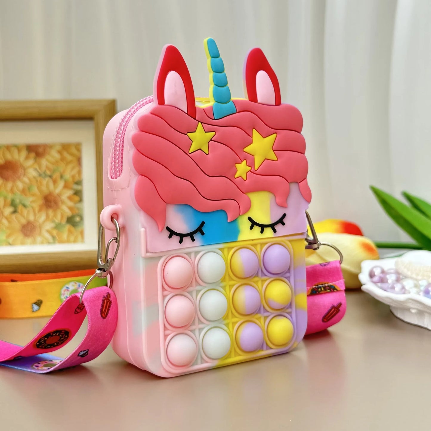 Unicorn Cross Bag - Stress Relief Handbag for Kids and Girls