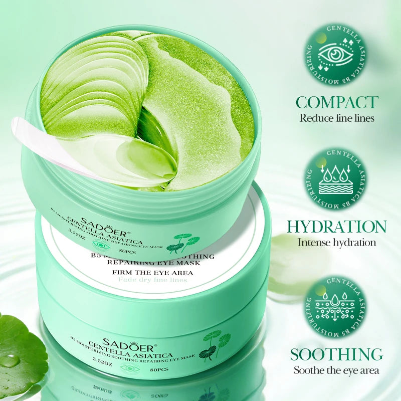 80pcs Collagen Eye Masks for Dark Circles & Wrinkles Relief