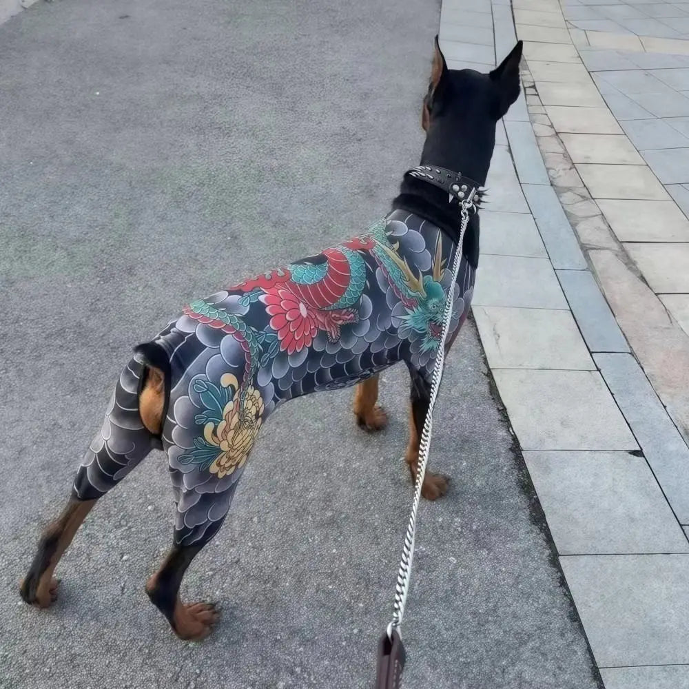 Funny Breathable Pet Vest for Dogs & Cats | Stylish Tattooed Jacket