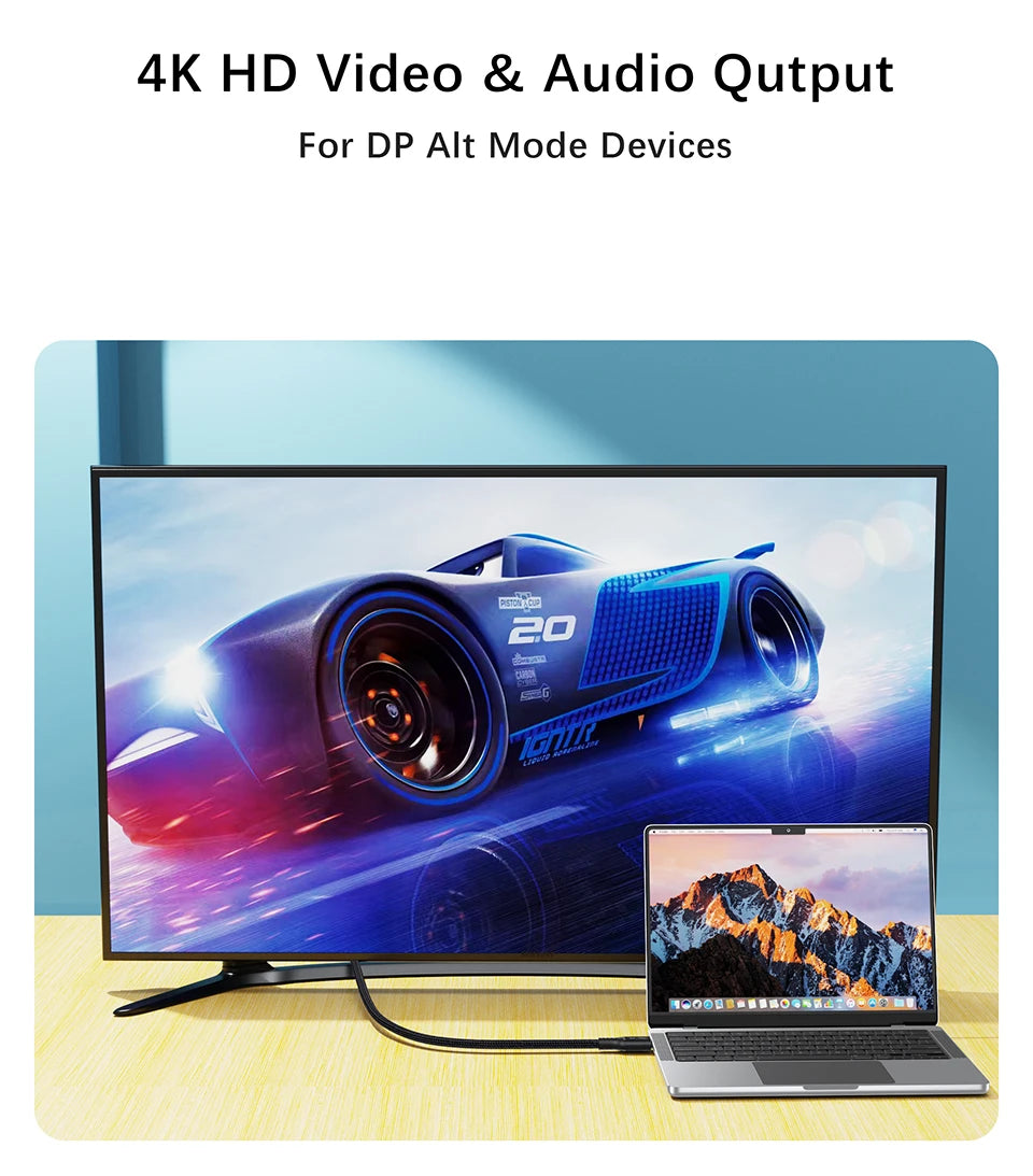 USB3.2 Gen2 Type C to Type C Cable | Fast 240W Charging Cord