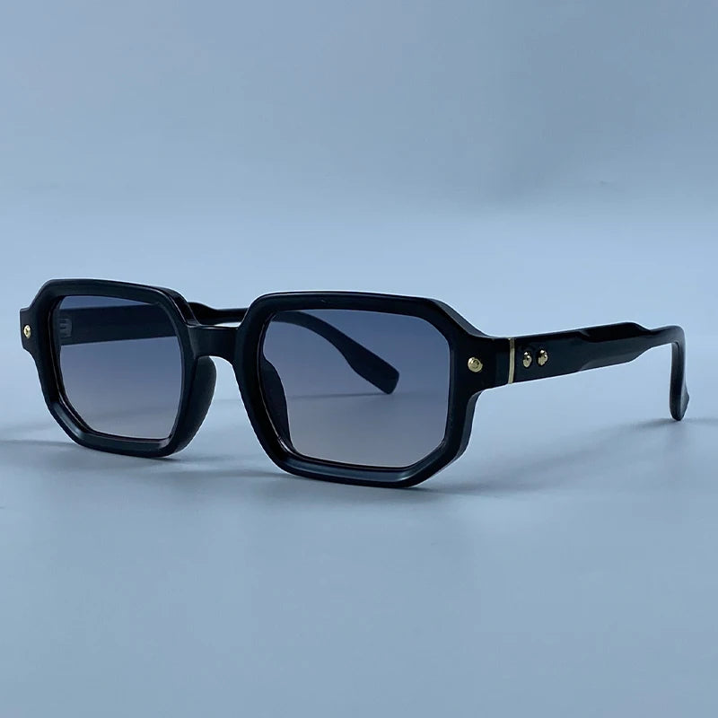 Vintage Photochromic Square Sunglasses for Men | Retro Steampunk Style