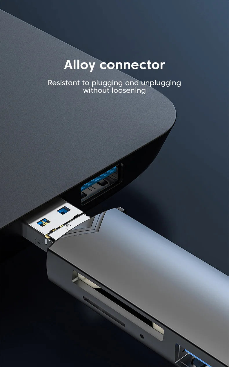 Universal 6 in 1 Card Reader | USB3.0 Multi-Function Adapter