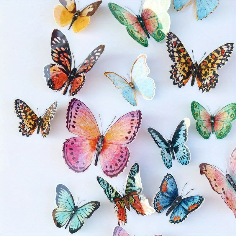 36pcs Lifelike Butterfly Decorations Set | Vibrant Wedding & Party Decor