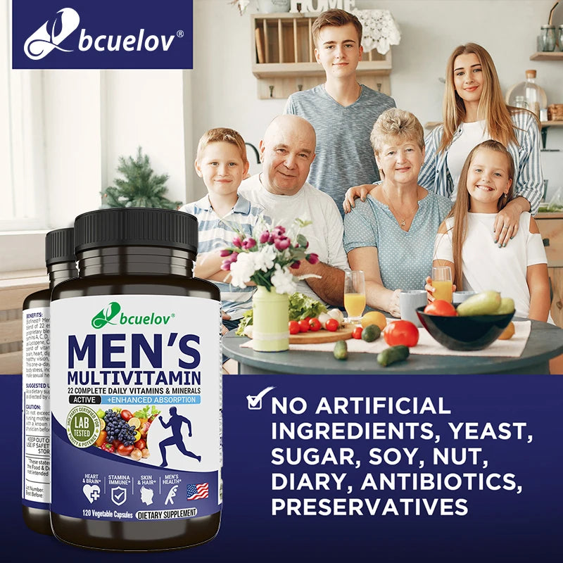 Men’s Complete Multivitamin & Multimineral Supplement | 120 Capsules