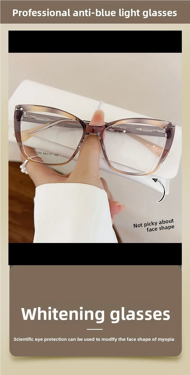 Stylish Cat Eye Blue Light Blocking Reading Glasses for Women