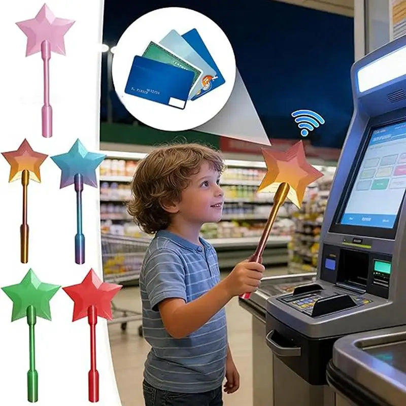 Magical 3D Printed Star Wand | Portable Tap to Pay Card Holder