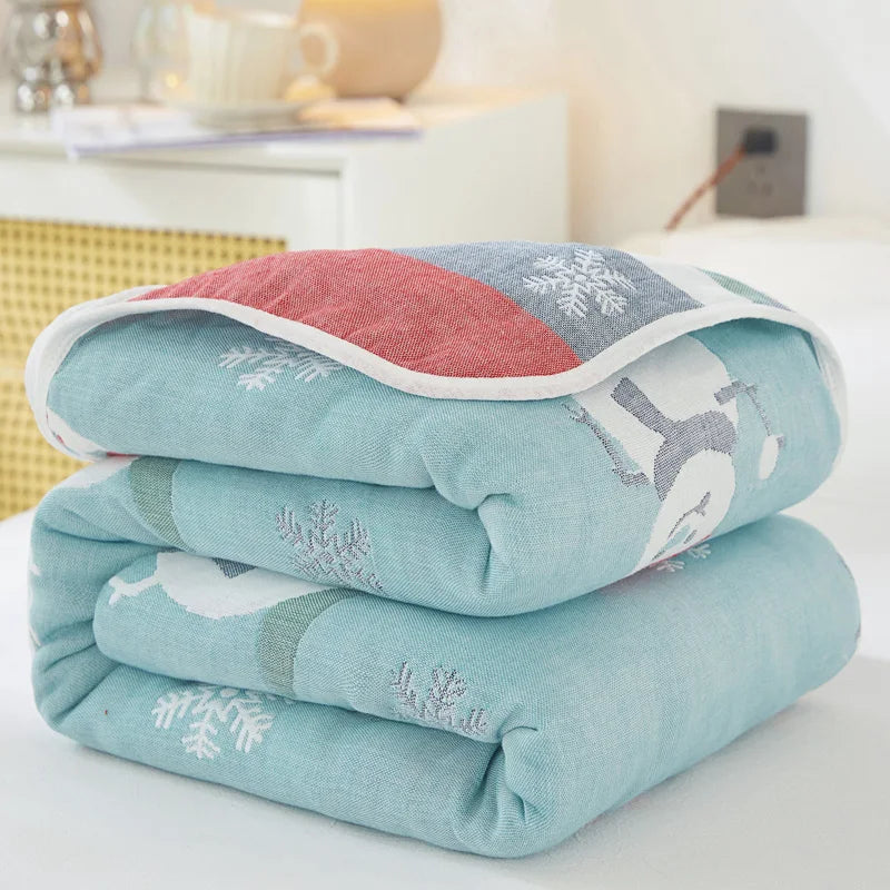 Breathable Summer Quilt | Multi-functional Cotton Towel Blanket