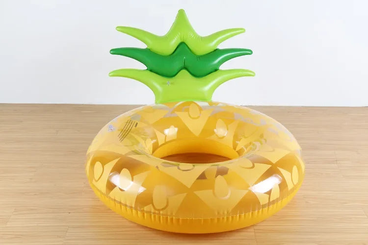 Inflatable Pineapple Watermelon Pool Float | Summer Fun Swim Ring