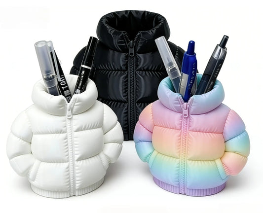 Cute Down Jacket-Shaped Pen Holder | Creative Classroom Accessory