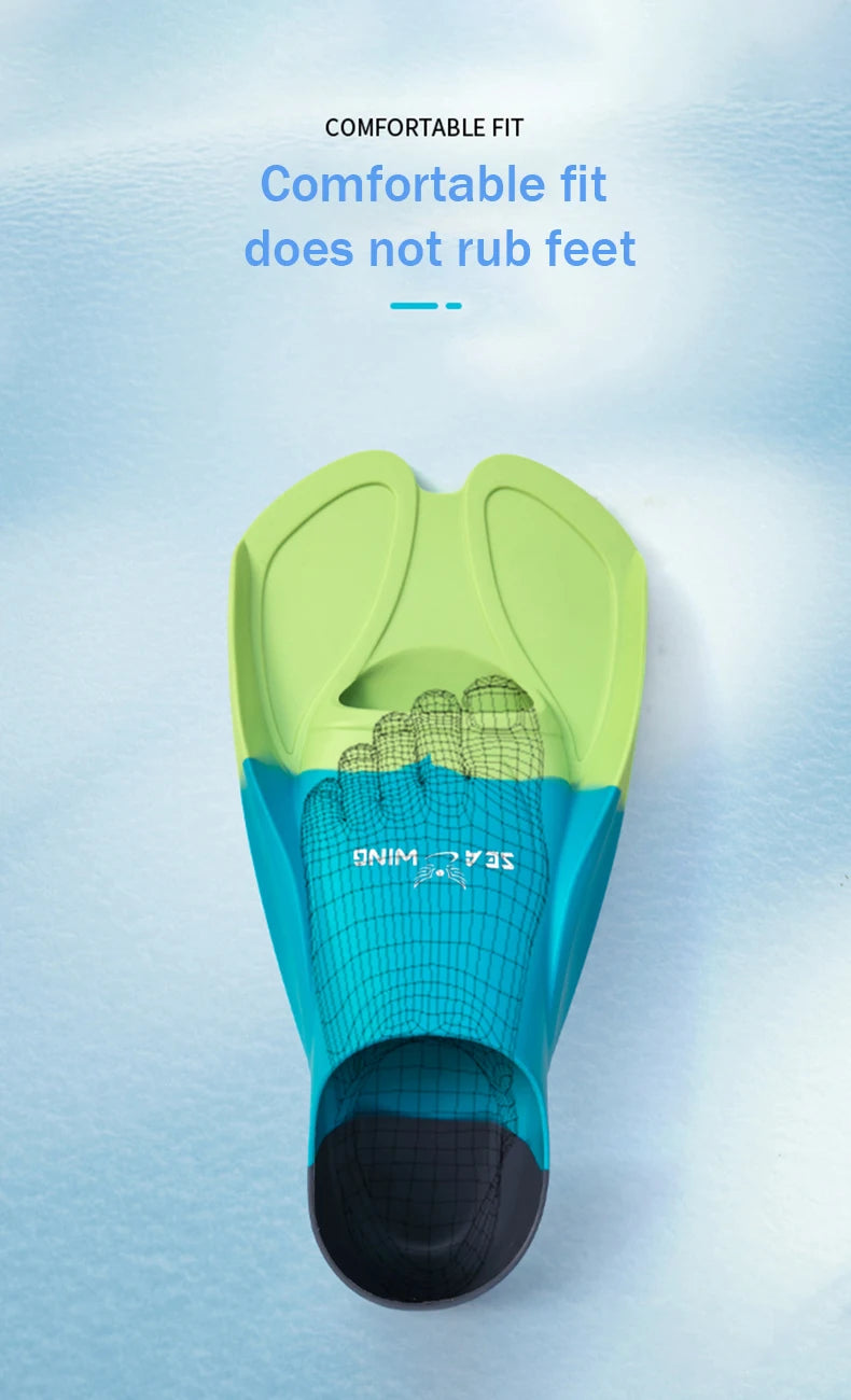 Professional Diving Equipment | Silica Gel Short Flippers for All