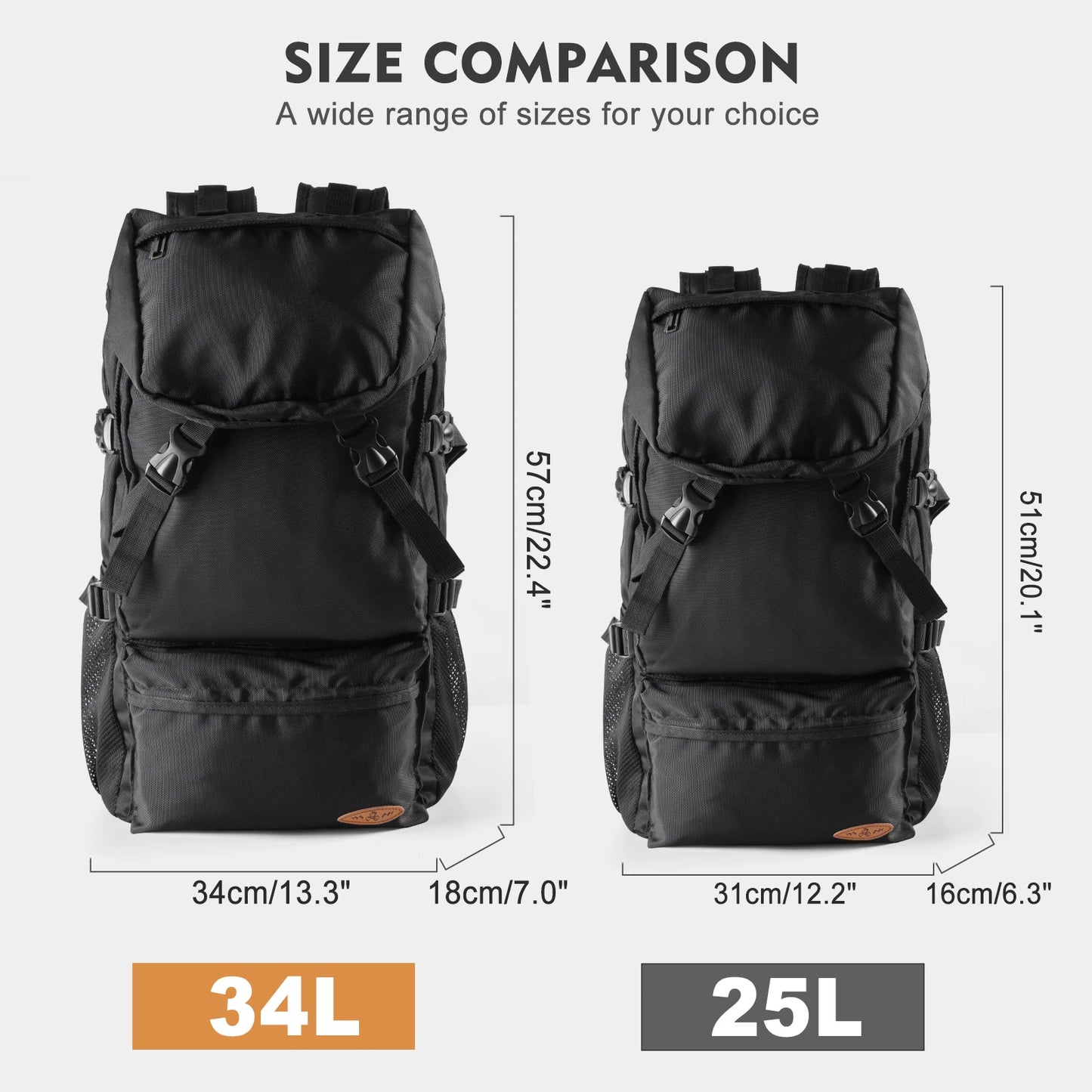 55L Waterproof Hiking Bag | Durable Large Capacity Backpack