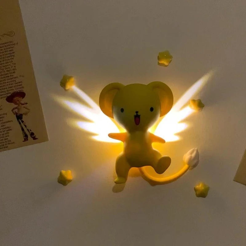 Luminous Anime Fridge Stickers | Creative Light Signs for Decor