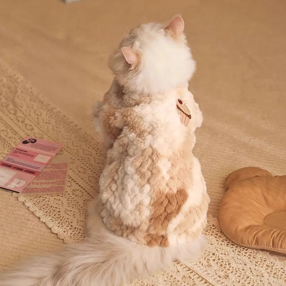 Plush Pet Vest for Dogs and Cats | Warm Winter Jacket