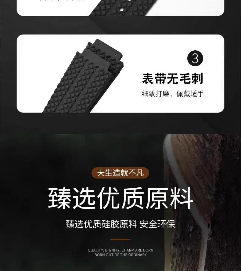 Waterproof Silicone Watch Band | Durable Men's Watch Strap