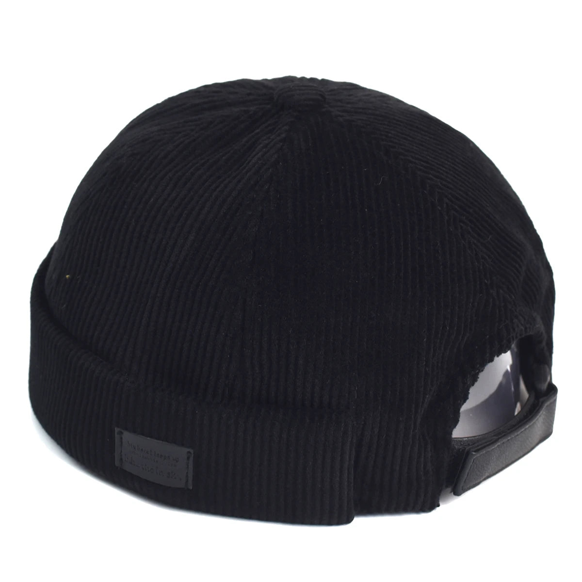 Adjustable Retro Corduroy Docker Beanie | Unisex Streetwear Hat