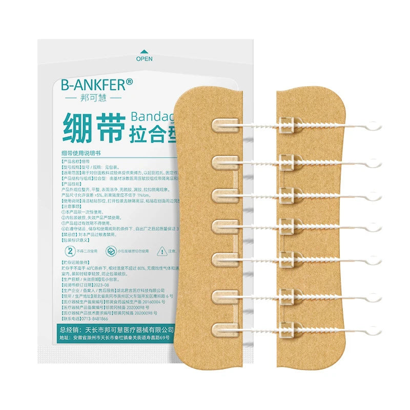 Portable Zipper Tie Wound Closure Patch | Quick Hemostatic Band-Aid