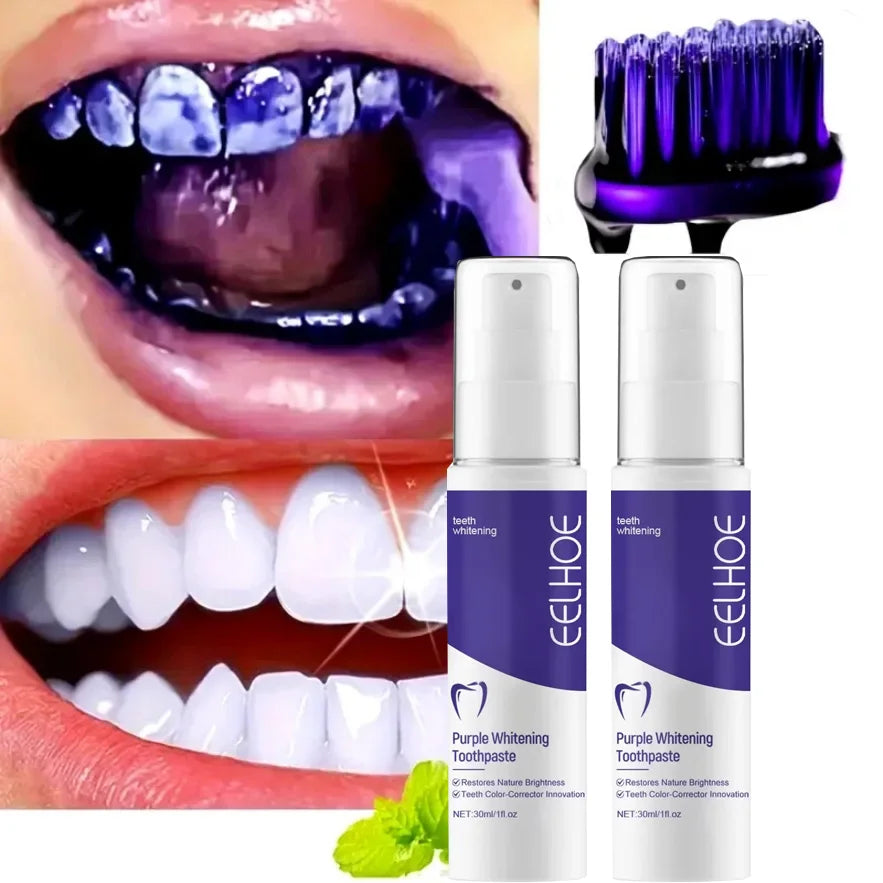 Purple Whitening Toothpaste | Deep Clean, Stain Removal & Fresh Breath