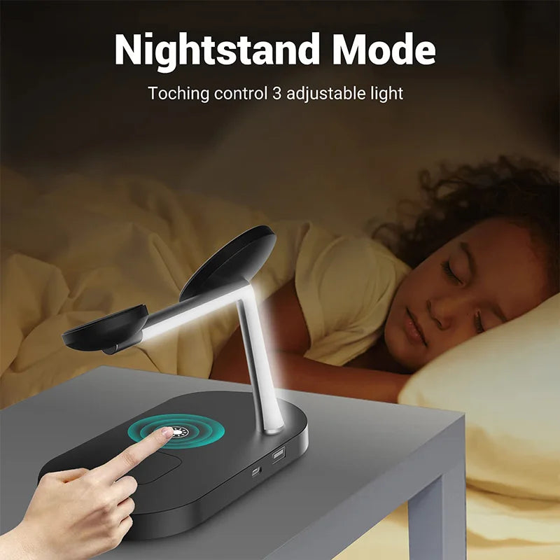 Foldable 3-in-1 Wireless Charging Station | Fast Charging & Travel Ready