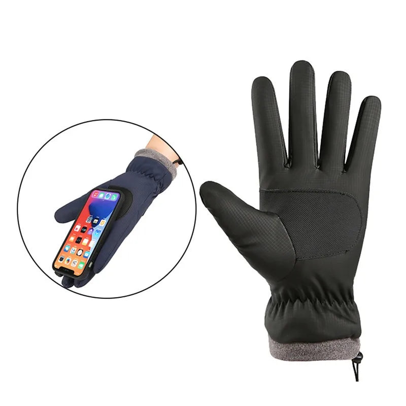 Guantes de esquí de invierno | Equipo térmico táctil para clima frío