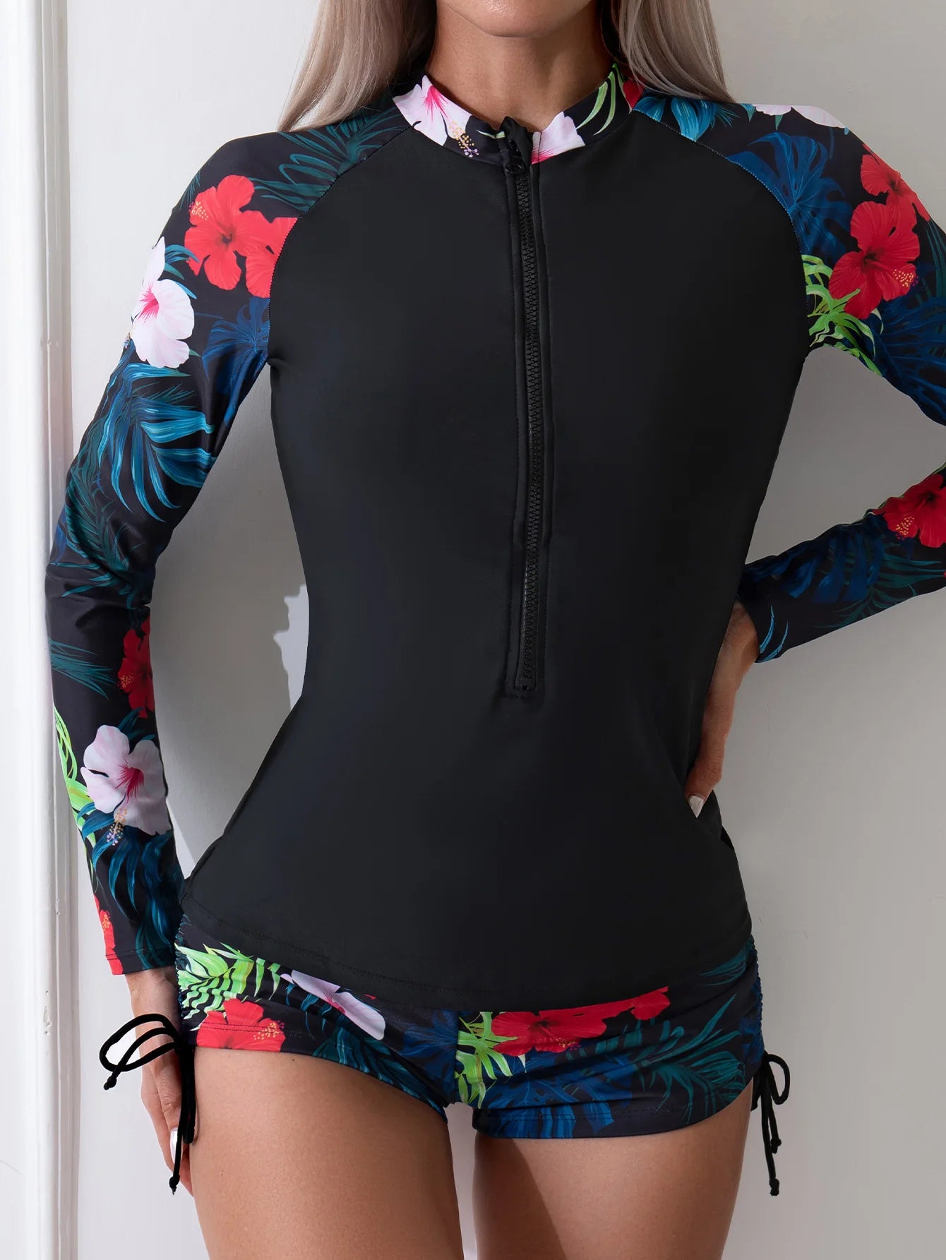 Women's Long Sleeve Swimwear | Stylish Two-Piece Tankini Set
