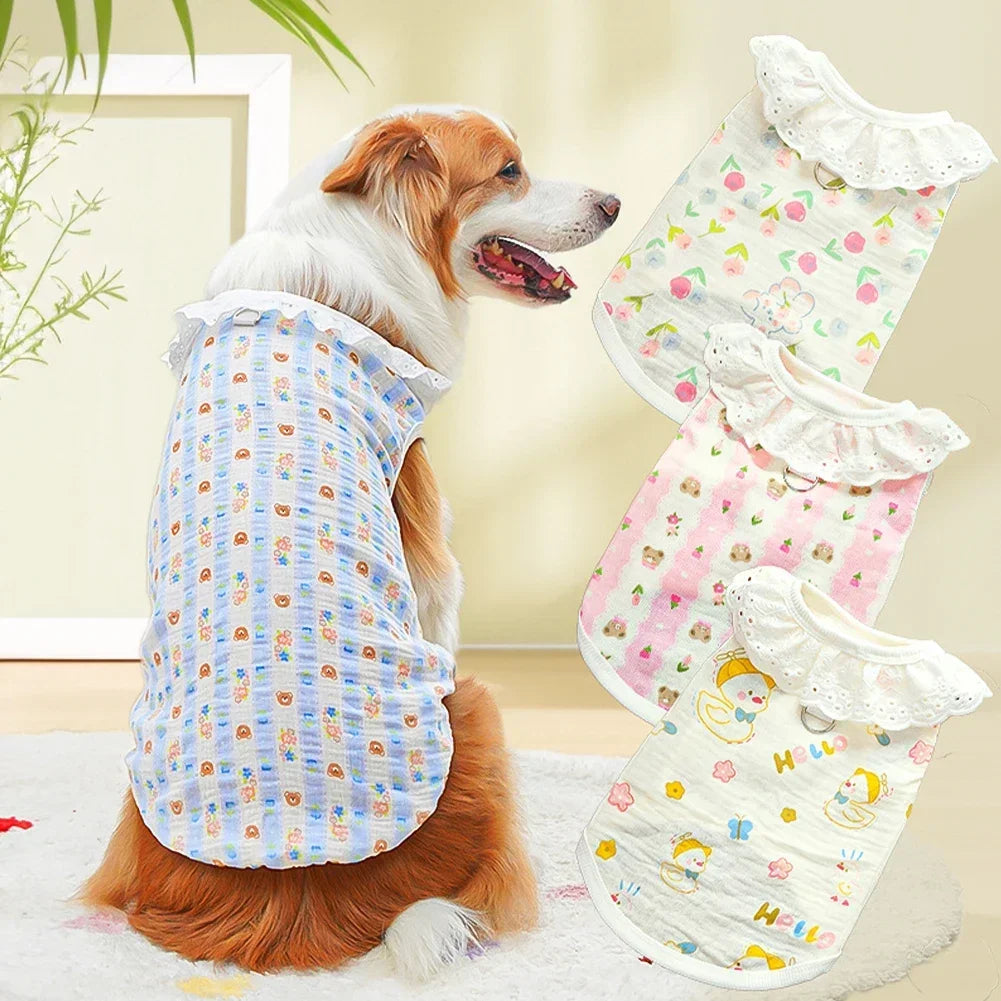 Cute Cooling Vest for Medium & Large Dogs | Summer Pet Apparel