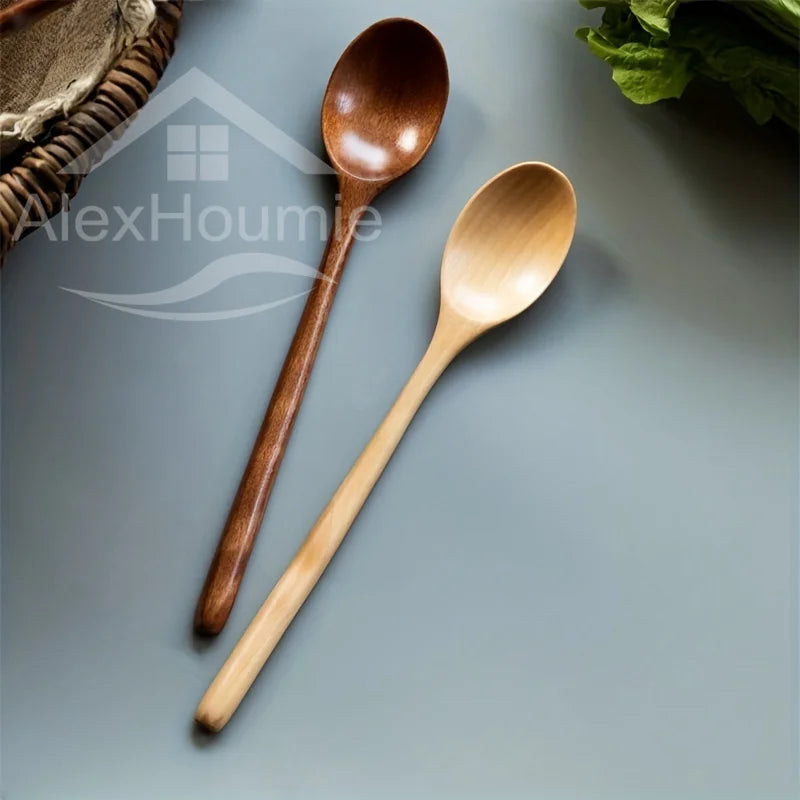 Pack of 6 Natural Wooden Spoons | Eco-Friendly Kitchen Utensils