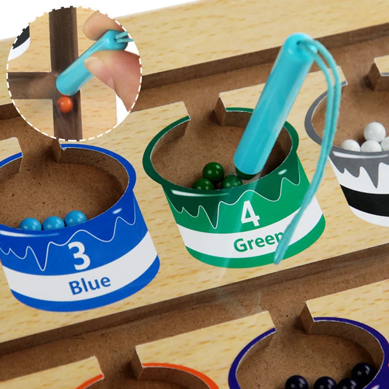 Children's Montessori Magnetic Pen Ball Game | Fun Learning Toy