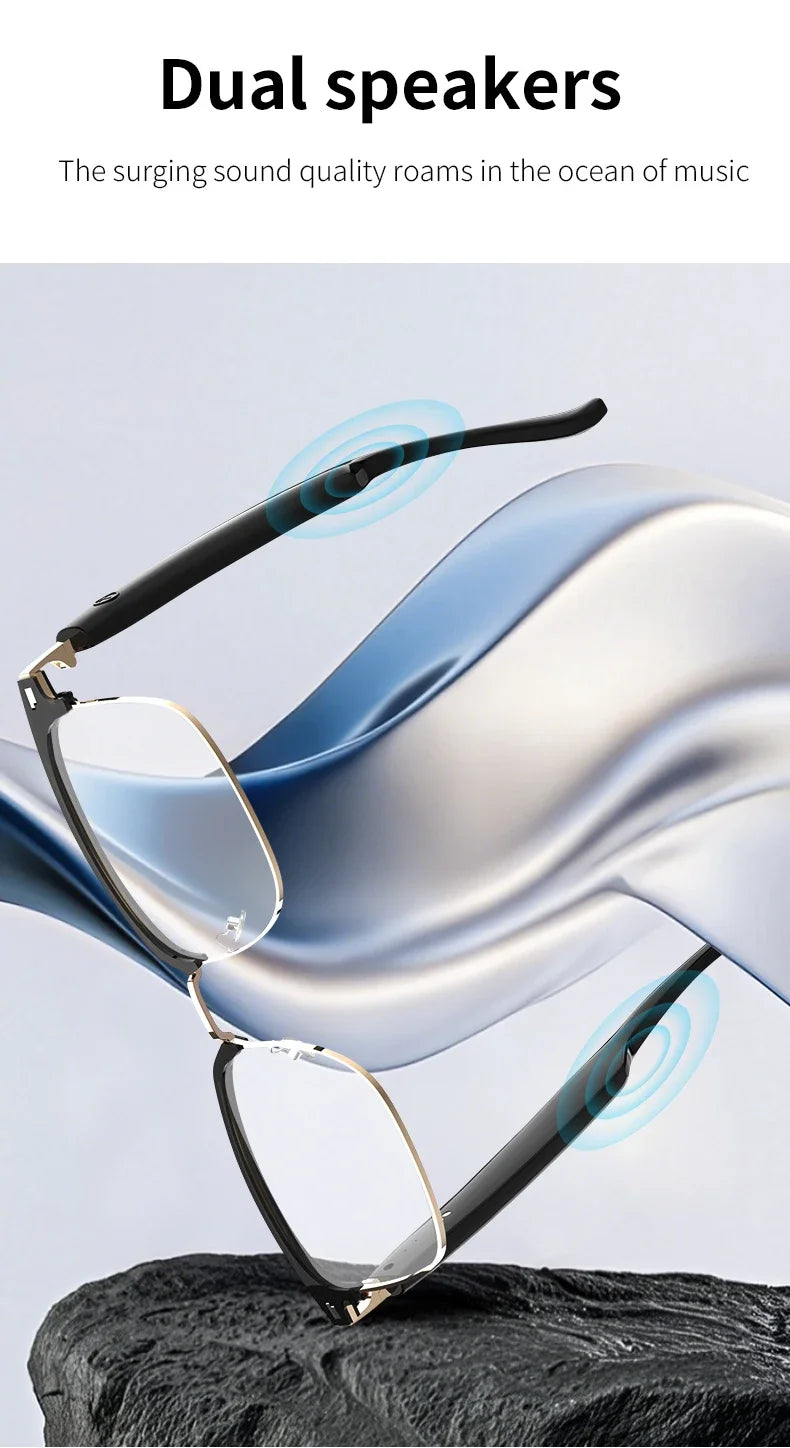 Smart Glasses with Color-Changing Lenses & Bluetooth Audio