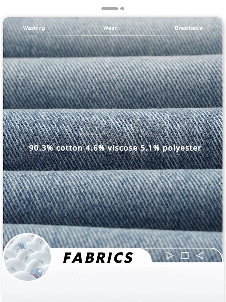 Men's Casual Wide Baggy Denim Jeans | Spring Summer Streetwear Pants