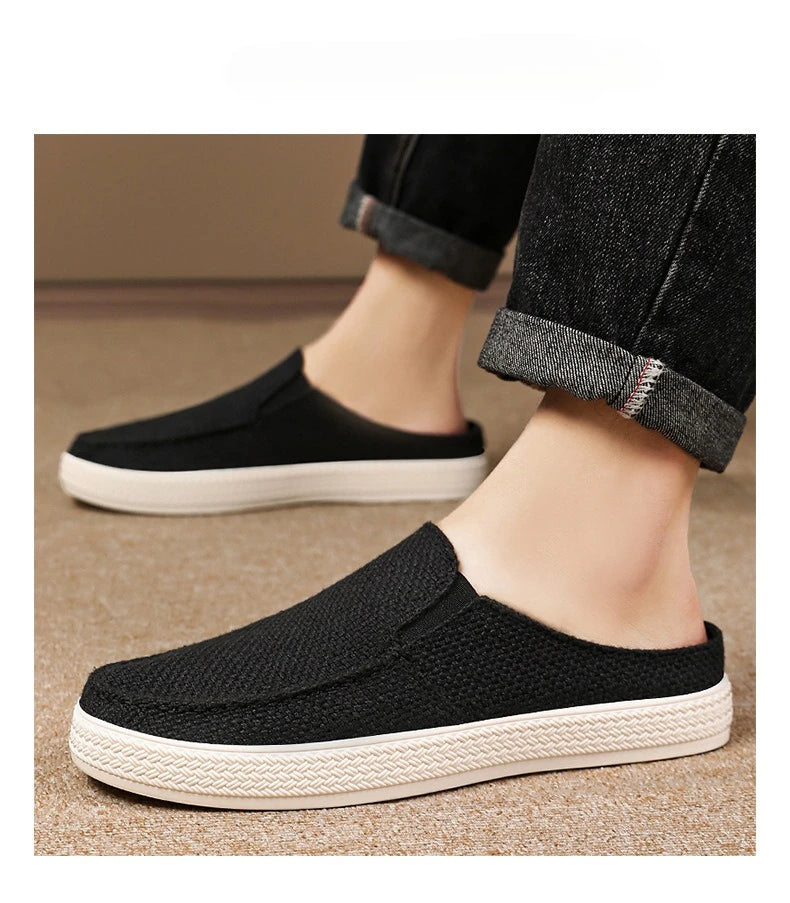Men's Summer Breathable Half Slippers | Comfortable Casual Shoes