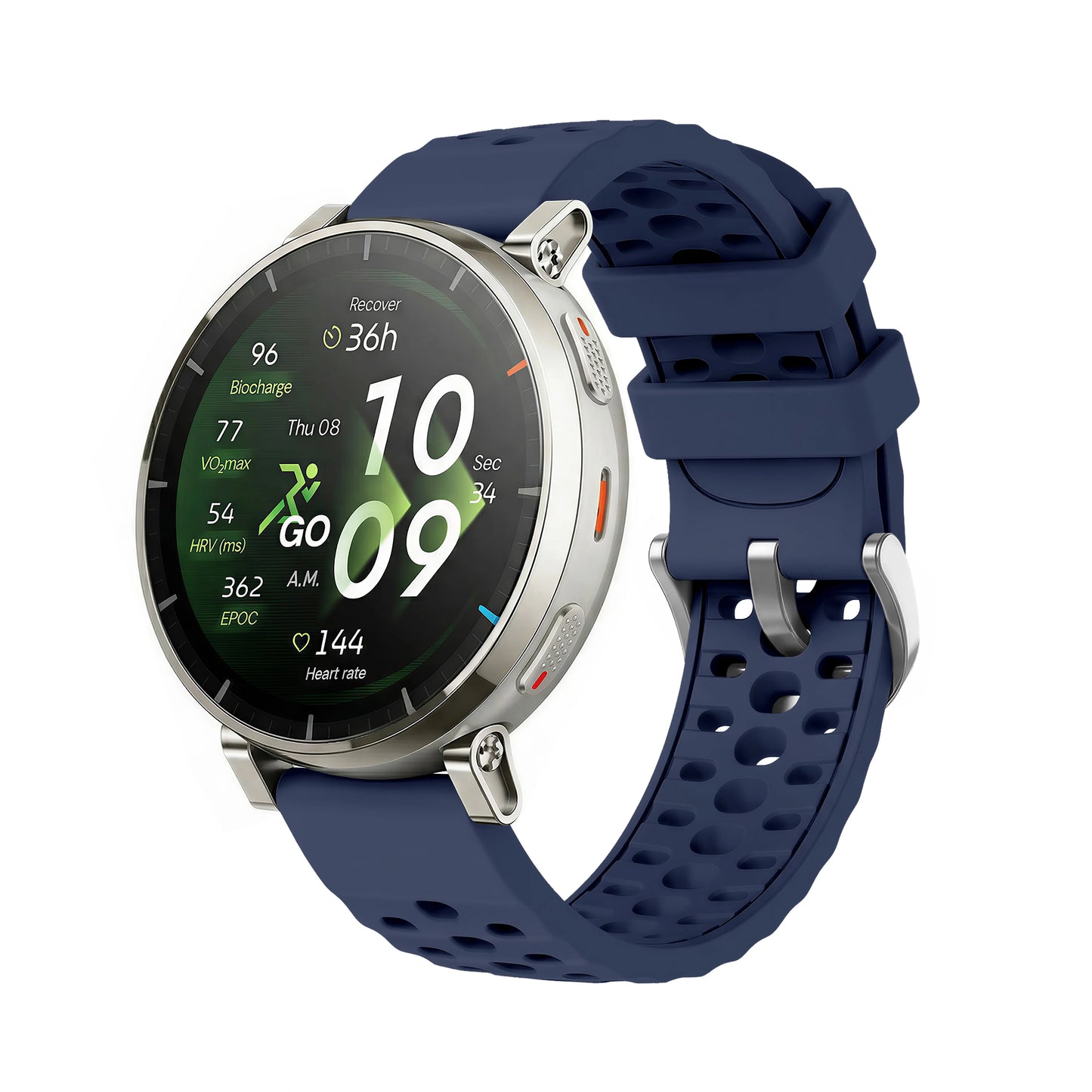 20mm Hollow Out Silicone Watch Band | Sport Waterproof Replacement Strap