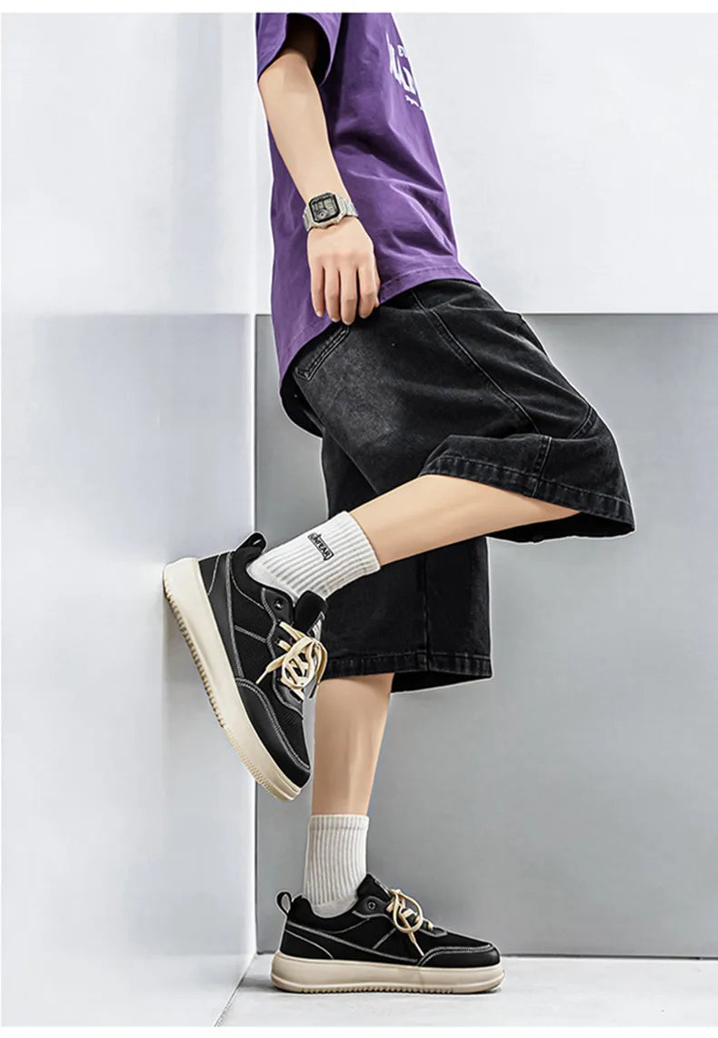 Men's Casual Wide Toe Shoes | Breathable and Comfortable Sneakers