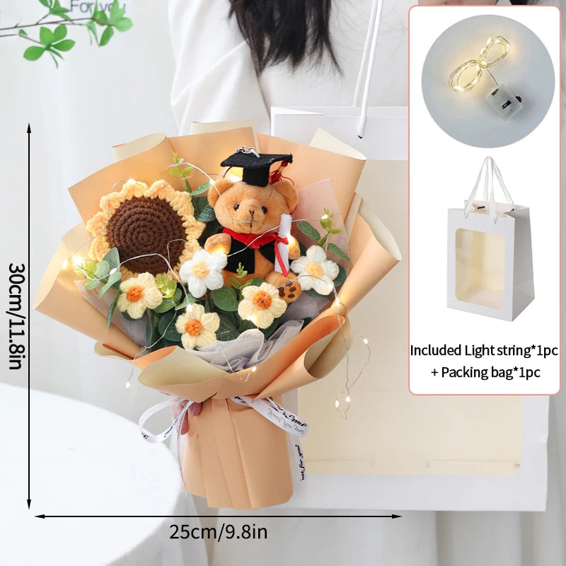 Ramo Eterno de Flores de Ganchillo | El Regalo Perfecto para Cualquier Ocasión