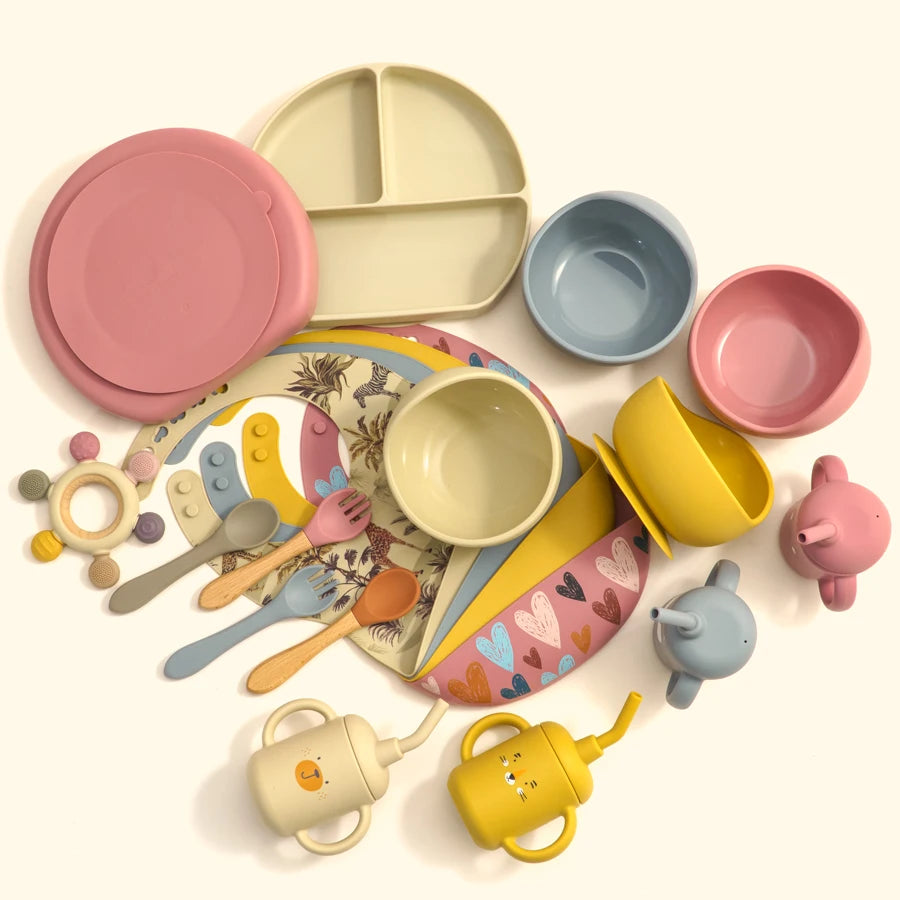 Silicone Baby Dinnerware Set | Safe & Fun Feeding Essentials