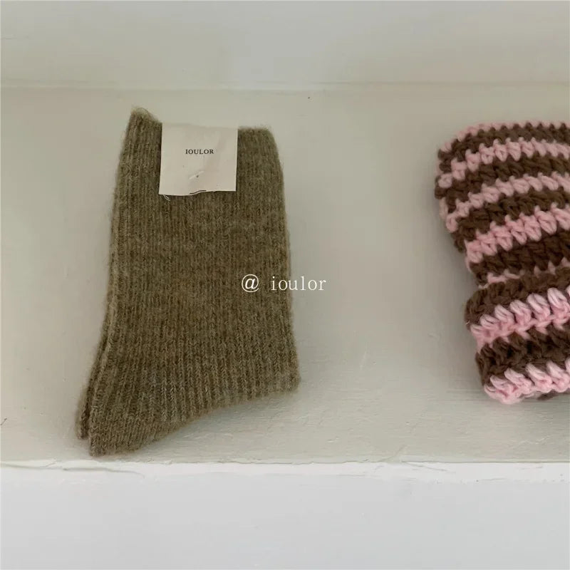 Warm Long Wool Cashmere Thermal Socks for Women | Cozy Comfort