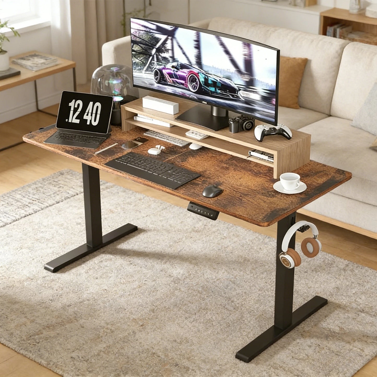 Height Adjustable Standing Desk | Modern Ergonomic Workstation