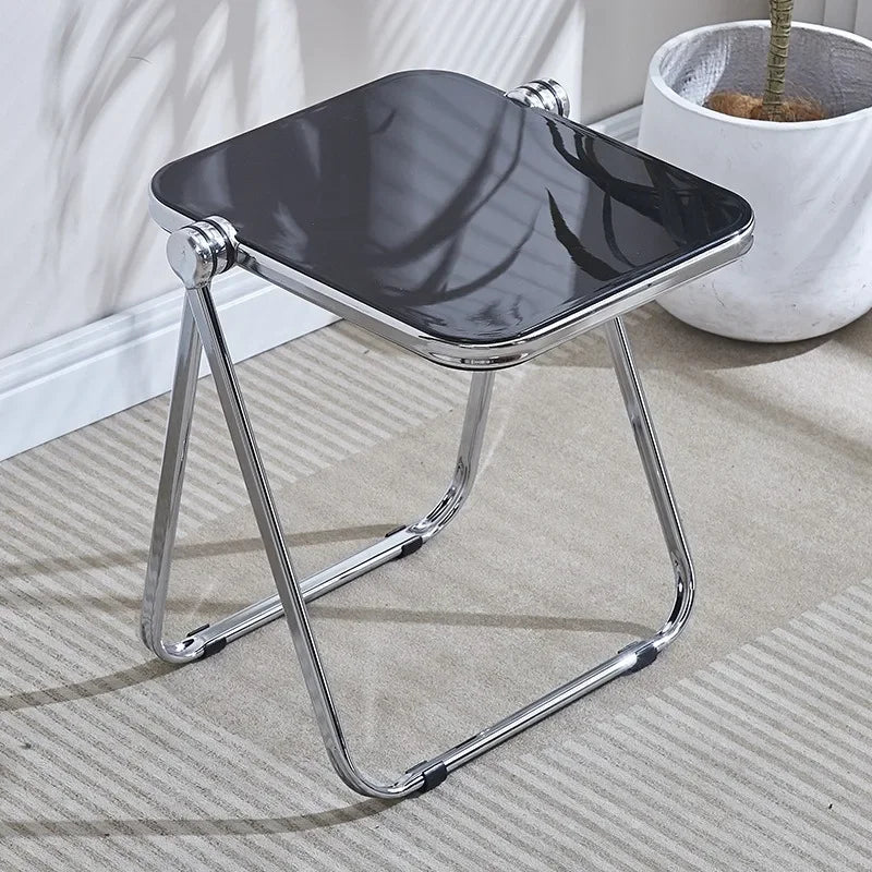Mesa Auxiliar Plegable de Moda | Mesa de Centro Moderna de Acrílico