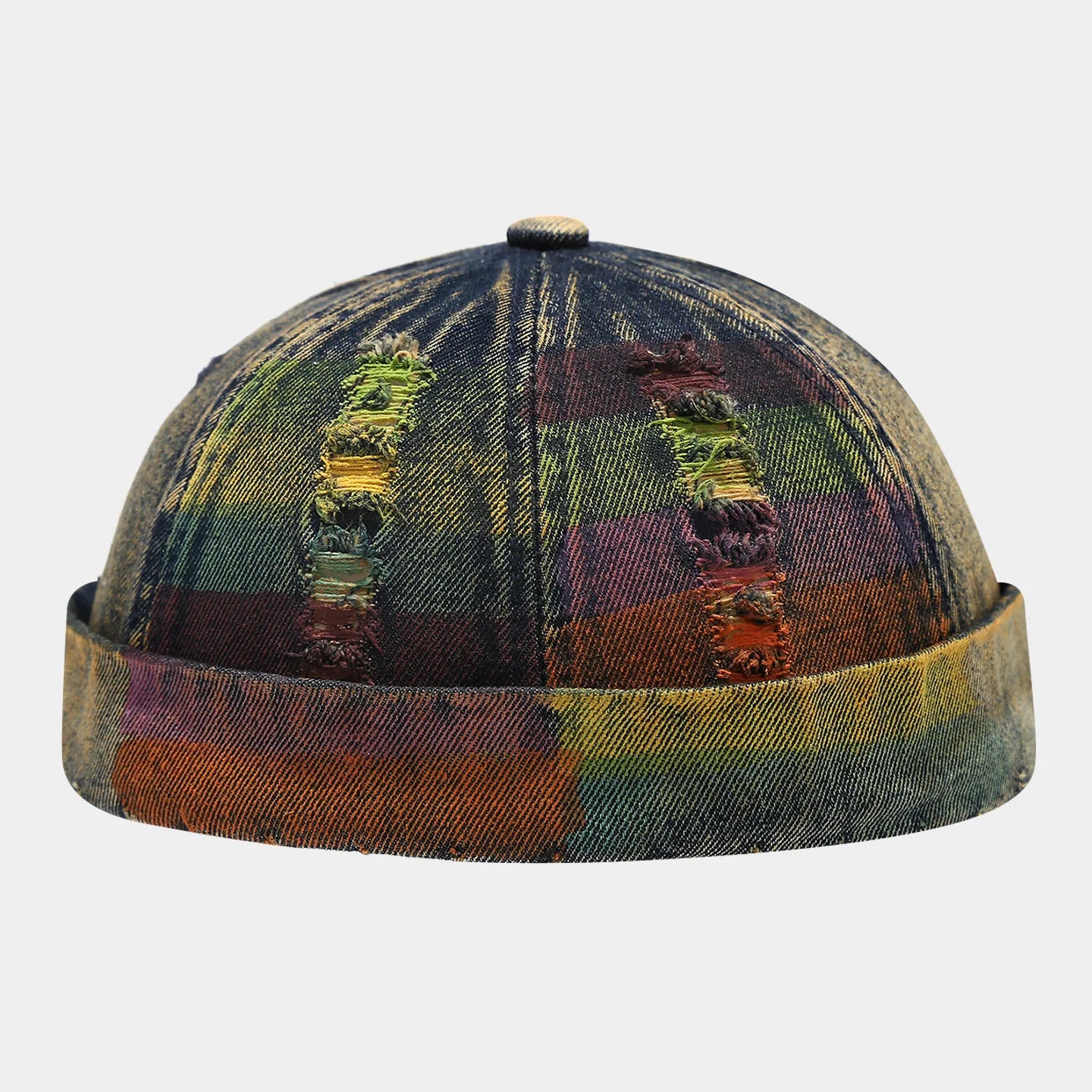 Adjustable Denim Docker Cap | Retro Hip Hop Unisex Streetwear