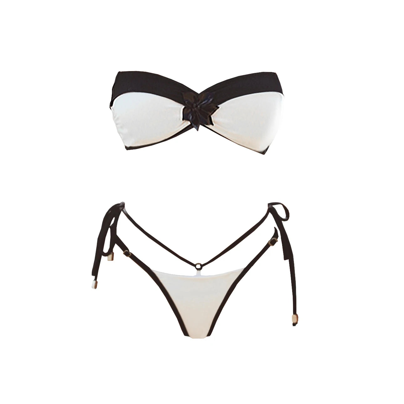 Flower Bikini Women Sexy Swimsuit | Push Up Solid Bathingsuit