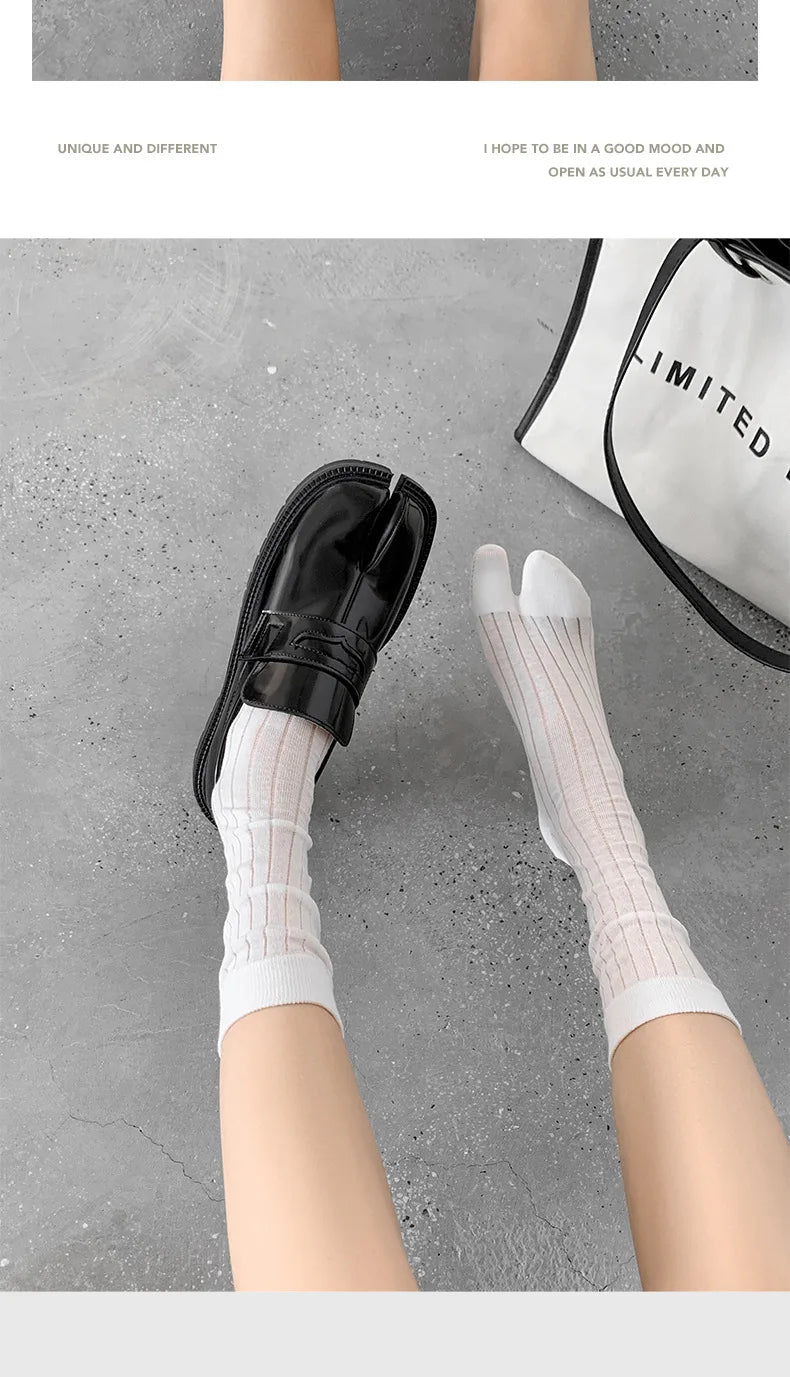 Stylish Cotton Tabi Socks for Women | Comfortable Two-Toed Socks