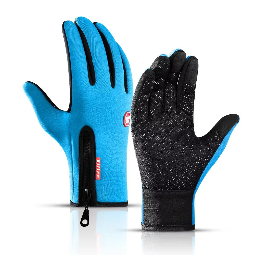 Guantes de invierno para ciclismo/esquí | Resistentes a la humedad y compatibles con pantalla táctil, cálidos
