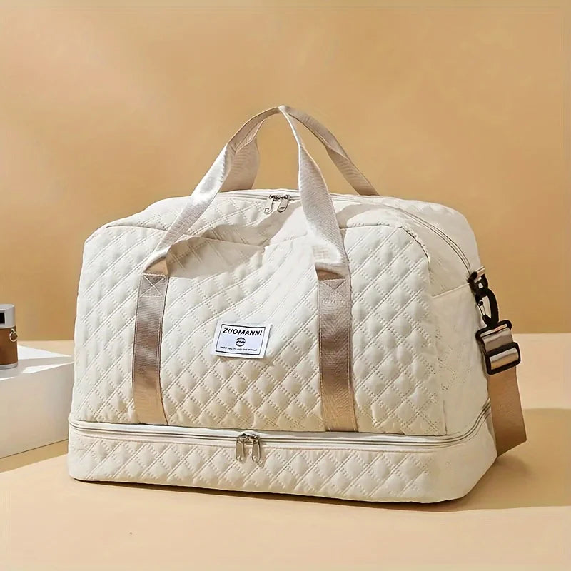 Large Capacity Luxury Duffel Bag | Travel Gym Tote with Pockets