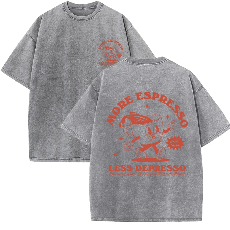 More Espresso Less Depresso Women's Breathable Tee Shirt