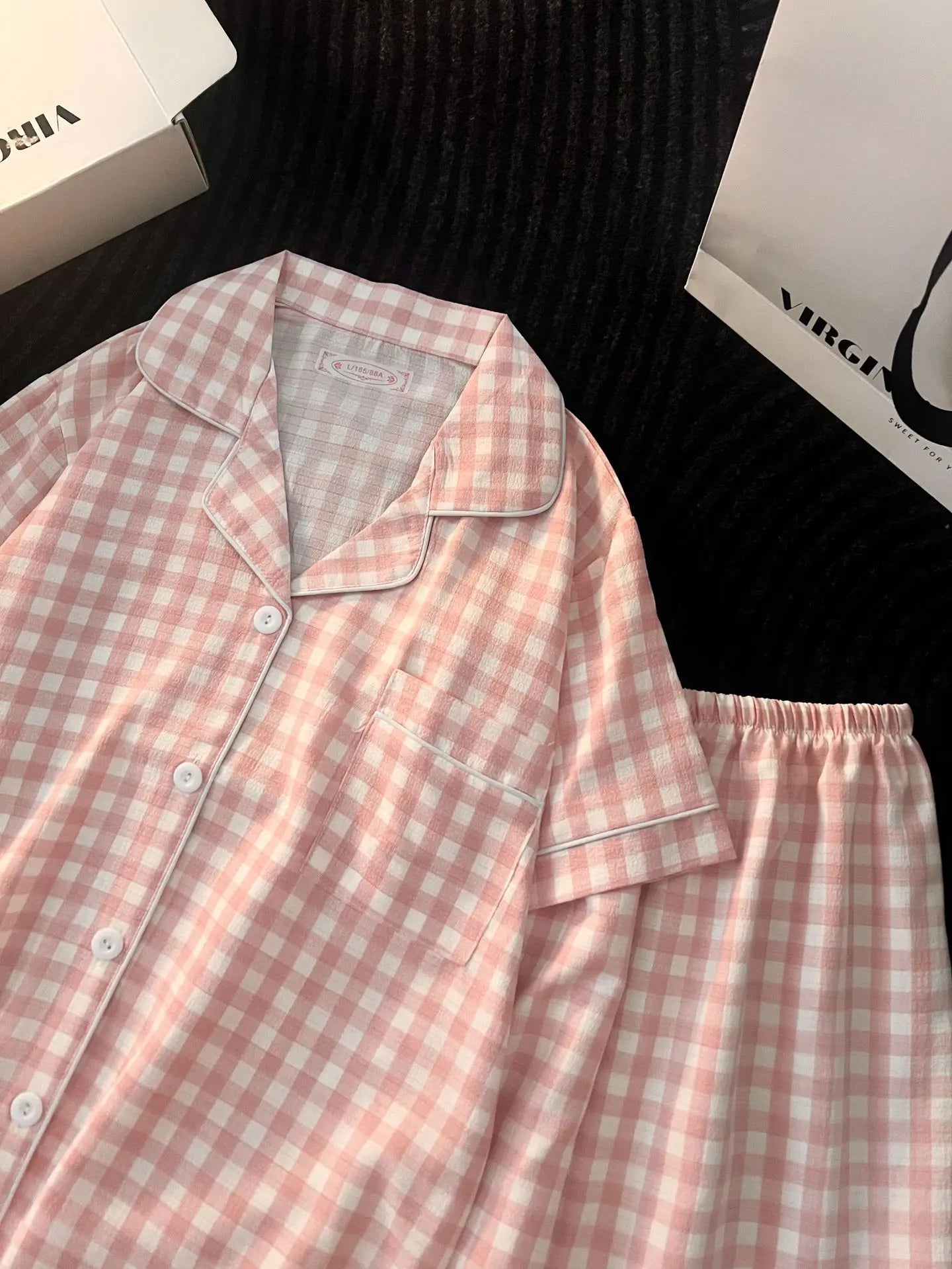 Cute Women's Summer Pajamas | Comfortable Bubble Cotton Home Wear