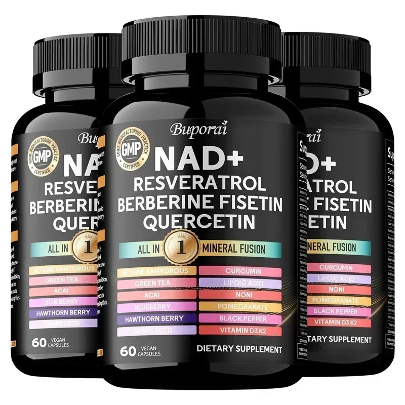 NAD Resveratrol Berberine Capsules | Supports Healthy Aging & Endurance
