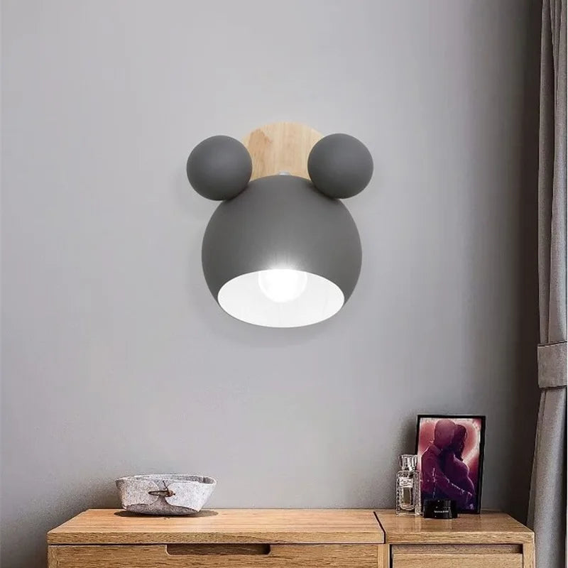 Nordic Mickey Wall Lamp | Lovely Children's Room Lighting